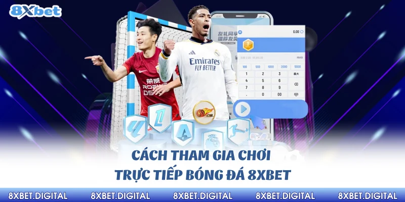 Cách tham gia chơi trực tiếp bóng đá 8Xbet